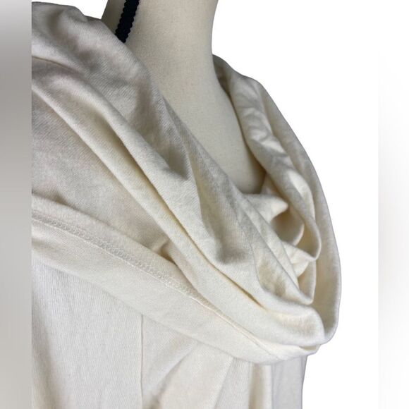 Gibson Look Women’s Cream (Ivory) Convertible Neckline Cozy Tunic Size : M & XL - Picture 4 of 7